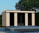 Casetta Abitabile da Giardino 4,97x3,65m Senza Pavimento con Pareti Isolanti Decor Home 15m²