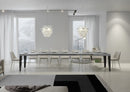  Tavolo Allungabile 140-400x90x77 cm Flame Cemento Telaio Antracite