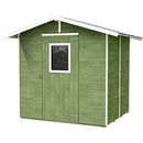 Casetta Box Capanno in Legno Verde per Attrezzi con Porta e Finestra 200X305X214Cm