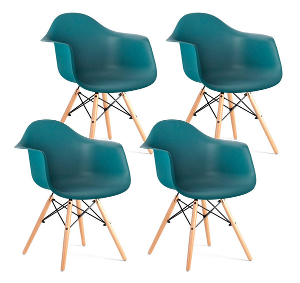 online Set 4 Sedie di Design con Braccioli 62,5x44x80 cm Federica Turchese