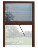 Zanzariera a Plisse per Finestra 110x160 cm Riducibile Marrone