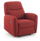 Poltrona Relax Reclinabile Manuale in Tessuto Kube Rossa