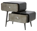 Mobiletto 2 Cassetti Iron School 63x29,5x52,5 cm in Ferro Grigio