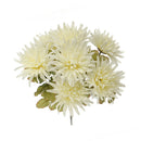 Set 6 Cespuglio di Spider Artificiale con 7 Fiori Altezza 35 cm Beige