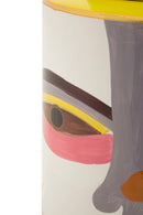 Vaso Piccassy Color Top Ø19x33 cm in Ceramica Multicolor      