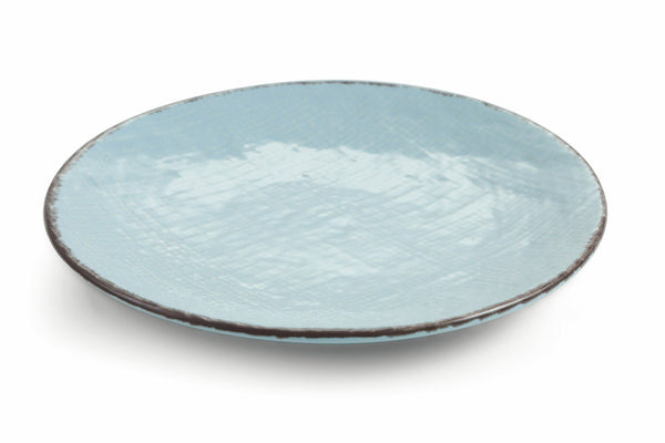 Set mit 6 Tellern aus Steinzeug Ø26x3 cm Villa d'Este Home Tivoli Canapa Azzurri sconto