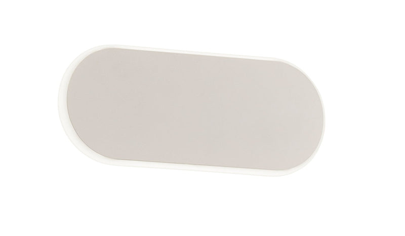 Applique da Interno a LED in Metallo Bianco Opaco