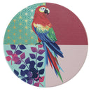 Set 6 Sottobicchieri 10x10x1 cm  in Ceramica VdE Tivoli 1996 Parrot