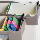 Pattumiera Differenziata 2 Contenitori per Mobili Cucina 14L Estrazione Manuale Emuca Grigia