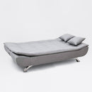 Divano Letto 190x83x93 cm in Microfibra Grigio