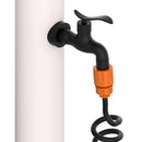 Fontana da Giardino in Alluminio Tubo 7,5 m e Pistola a Spruzzo con 8 Getti Sined Alu Bianco 