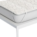 Topper Trapuntato Imbottito in Fibra di Cashmere con Elastici Tortora Varie Misure