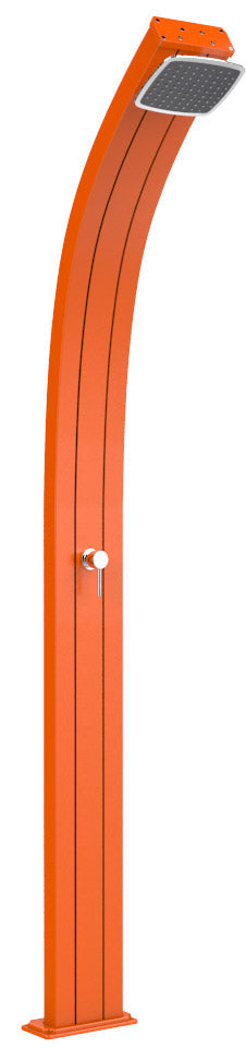 Doccia Solare da Esterno Giardino 30L Miscelatore Arkema Spring Arancio sconto