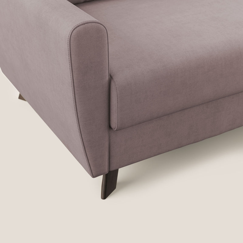 Divano Letto 2 Posti 168x97x96 cm in Tessuto Rosa