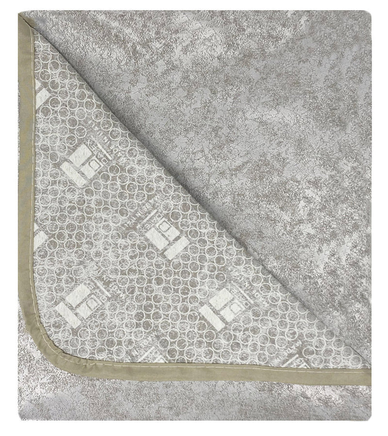 Copridivano con Penisola Sinistra in Poliestere e Cotone Beige Varie Misure