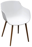 Sedia da Giardino in Alluminio e Polipropilene Vorghini Sion Bianca