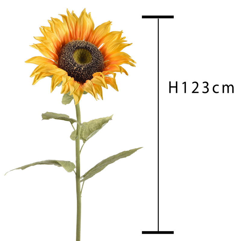 Set 2 Girasole Artificiale Altezza 123 cm Giallo