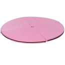 Tappeto Pole Dance Antiscivolo Pieghevole Ø150x5 cm in Schiuma EPE e PVC Rosa      
