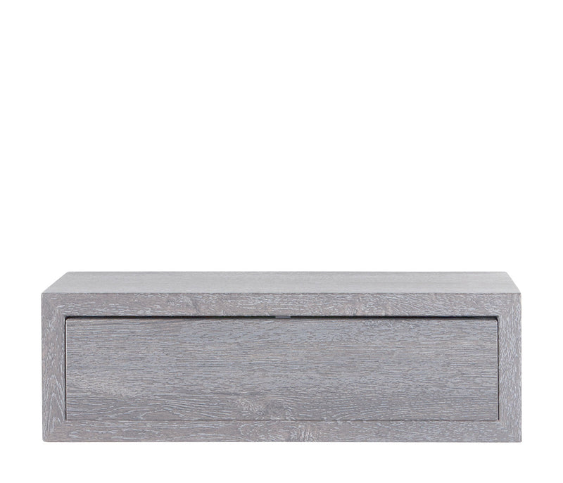 Mensola da Parete 1 Cassetto 45x13,4x23,7 cm in Fibra di Legno Lego Maxi Rovere Grigio New