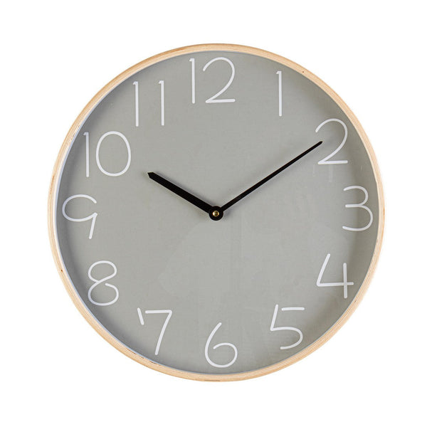 prezzo Orologio da Parete Ø40,8x4,8 cm in Legno Lorens Grigio