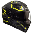 Casco Integrale per Scooter Visiera Lunga CGM Tampere Mach 2 316G Giallo Fluo Opaco Varie Misure