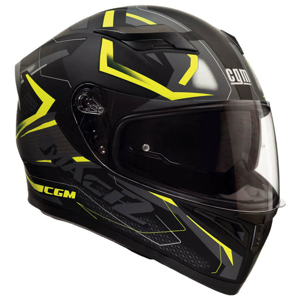 Integralhelm für Scooter mit langem Visier CGM Mach 2 316G Matt Fluo Yellow Verschiedene Größen prezzo