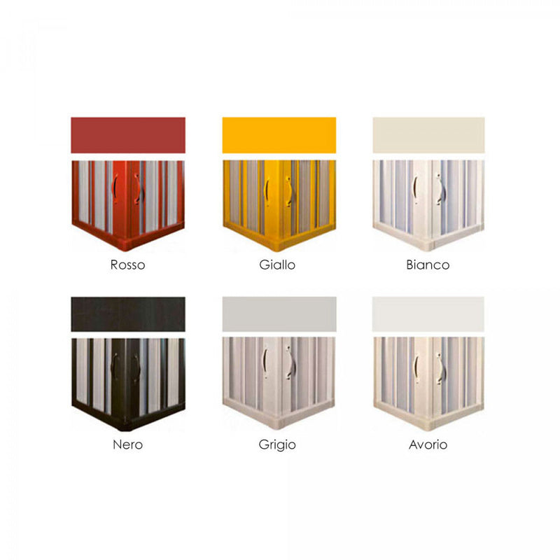 Sopravasca Paratia 1 Lato 2 Ante a Soffietto Apertura Centrale In PVC H150 Caldoni Stjerne