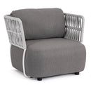 Poltrona 92x86x79h cm con Cuscini Palmer Bianco/Grigio 