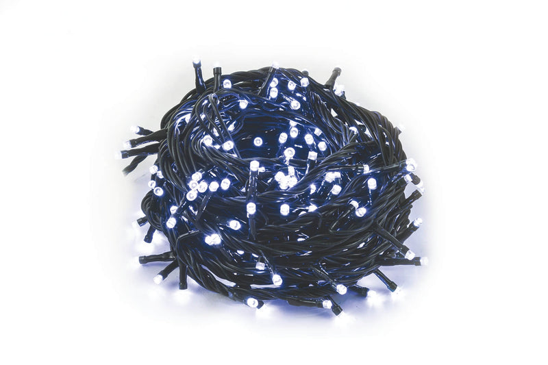 Luci di Natale 100 LED 3,96m Bianco da Esterno-Interno Soriani