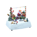 Giostrina orsi tiro alla fune con luci,musica e movimento cm 16x10xh14