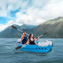 Canoa Gonfiabile 2 Posti 330x105x50 cm in PVC Azzurro