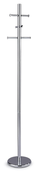 Appendiabiti da Terra Ø34x175 cm in Metallo Fumer Pegaso Cromato