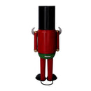 Soldatino Schiaccianoci in metallo rosso cm 15x12xh39