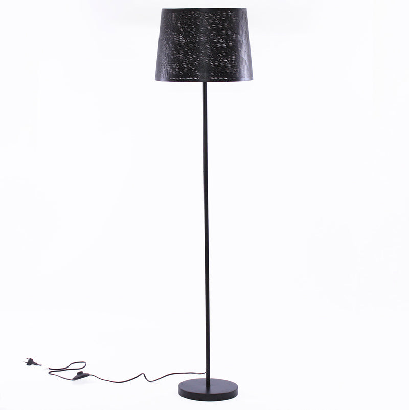 Lampada da Terra Ø35xH145 cm in Metallo Nero