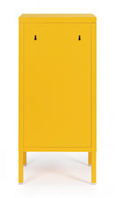 Comodino 1 Anta 40x35x76 cm Cambridge in Acciaio Giallo