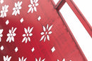 Portariviste Pieghevole in Ferro Battuto 34x34x33 cm Soriani Rosso