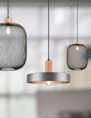 Lampada a Sospensione da Interno a Led in Metallo Nichel Anticato