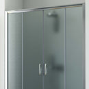 Porta Parete Doccia 2 Ante Scorrevoli In Cristallo Opaco 6 mm H200 Fosterberg Randers Varie Misure