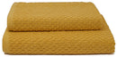 Set Spugna Asciugamani Ospite + Salvietta Sally Coriandolo Senape