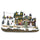 Verschneites Weihnachtsdorf 37x16x18 cm mit Lichtern, Geräuschen und Bewegung