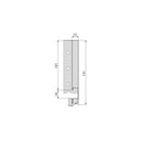 Cassetto Esterno Vertex 40 Kg H131 mm P 500 Verniciato Bianco Acciaio Emuca