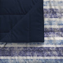 Trapuntino Estivo in Microfibra 100 gr con Stampa Jeans Stripes Basic Varie Misure