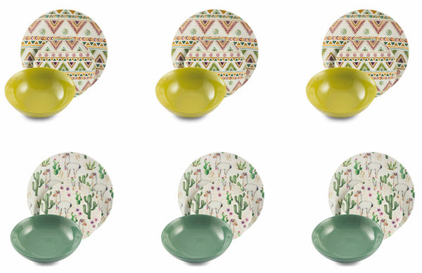 sconto Villa d'Este Lamalima Tafelservice aus Porzellan und Steinzeug 18-teilig