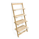 Scaffale Libreria a Scala 4 Ripiani in Legno