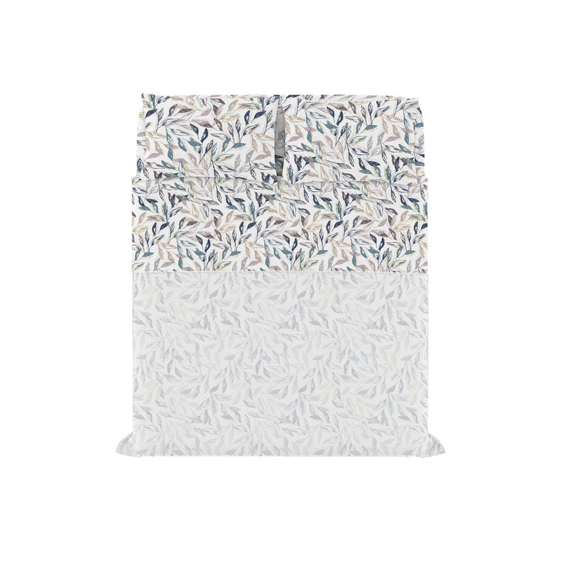 Set Lenzuola con Stampa Sopra Sotto e Federe Linea Ida Vesta Varie Misure