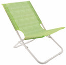 Set 3 Sedie Mare Spiaggine Pieghevoli in Acciaio Soriani Text Verde Melange