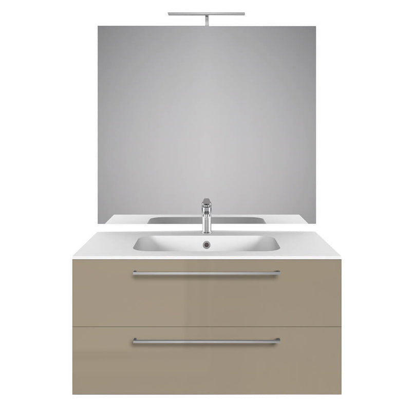 Mobile da Bagno sospeso Samoa 10 Laccato Tortora TFT