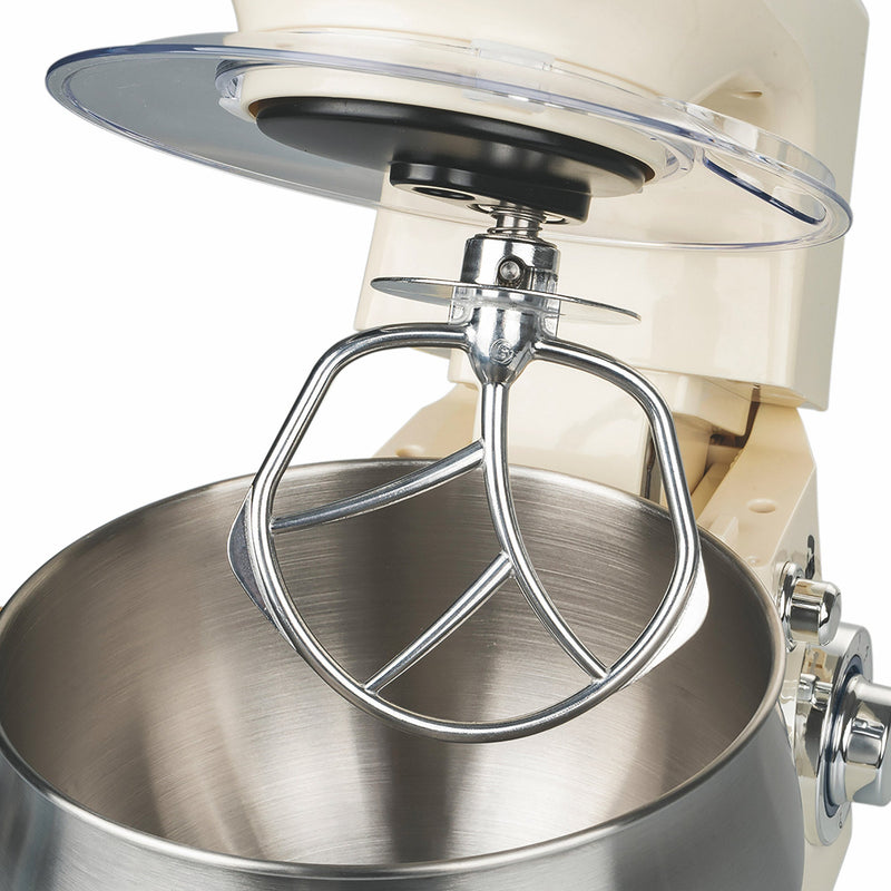 Impastatrice Planetaria 5 Litri 6 Velocità 1300W Ciotola in Acciaio Kooper Atena Avorio