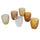 Set mit 6 Wassergläsern Castle Chocolate in Villa d'Este Home Tivoli Brown Glass