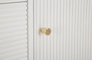 Mobile Matera 117x90x37 cm in Legno MDF e Ferro Bianco/Marrone
